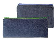 Butterfly Denim Pencil Case 33x14Cm-Each