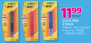 BIC Clicks Pen 2 Pack-Per Pack