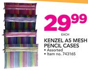 Kenzel A5 Mesh Pencil Cases Assorted-Each