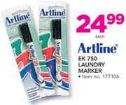 Artline EK750 Laundry Marker-Each