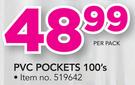 Simple Choice PVC Pocket-100's Per Pack