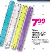 30Cm Flexible Or Finger Lift Ruler-Each