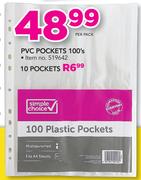 Simple Choice PVC Pocket-100's Per Pack