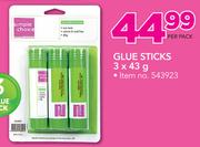 Simple Choice Glue Sticks-3x43g Per Pack