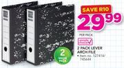 Simple Choice 2 Pack Lever Arch File-Per Pack