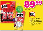 Pritt 43g x3 Value Pack Plus Free 100g Multipack-Per Bundle
