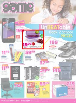 Game : Back To School (21 Dec - 31 Jan 2017), page 1