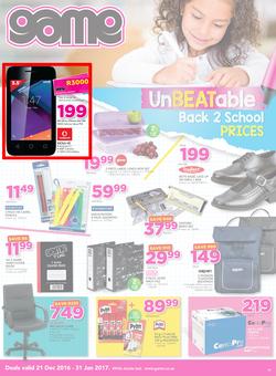 Game : Back To School (21 Dec - 31 Jan 2017), page 1