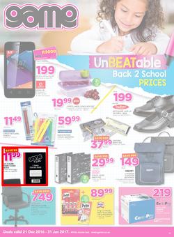 Game : Back To School (21 Dec - 31 Jan 2017), page 1