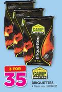 Camp Master Briquettes-For 3