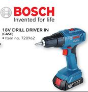 Bosch 18V Drill Driver In Case