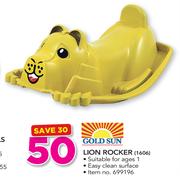 Gold Sun Lion Rocker