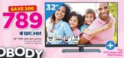 Bruhm 32" FHD BFP-32LETW With Free DVD Player And Wall Bracket