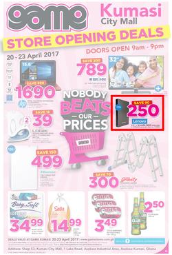 Game Ghana : Kumasi City Mall Store Opening (20 Apr - 23 Apr 2017), page 1