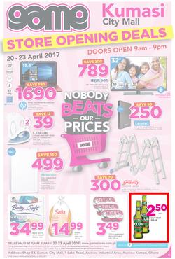 Game Ghana : Kumasi City Mall Store Opening (20 Apr - 23 Apr 2017), page 1