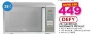 Defy 28L Electronic Microwave Oven (Metallic)