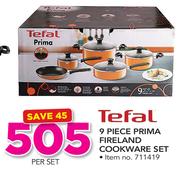 Tefal 9 Piece Fireland Cookware Set