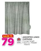 Always Home Assorted Lined Curtains