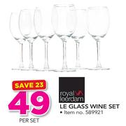 Royal Leerdam Glass Wine Set