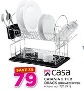 Casa Catania 2 Tier  D Rack DDCAT201PPBK