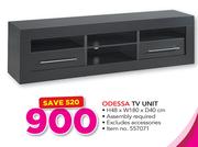Odessa TV Unit Excluding Accessories