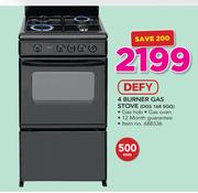 defy gas stove dgs168