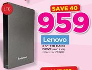 Lenovo 2.5" 1TB Hard Drive UHD F309