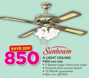Sunbeam 4 Light Ceiling Fan SCF-400