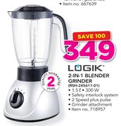 Logik 2-In-1 Blender Grinder RSH-245611-01