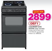 Defy 4 Burner Gas Stove DGS168 SGG