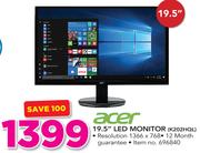 Acer 19.5" LED Monitor K202HQL