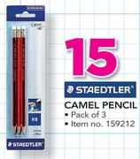 Staedtler 3 Pack Camel Pencil