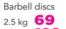 Everlast 2.5Kg Barbell Discs