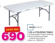 Mainstays 1.22m Folding Table