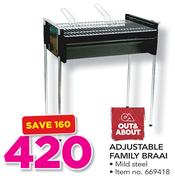 Out&About Adjustable Family Braai