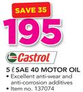 Castrol 5Ltr SAE 40 Motor Oil
