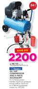 Tradeair 24Ltr Air Compressor And 5 Piece Accessory
