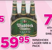Windhoek Lager NRB 6 Pack
