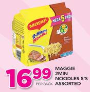 Maggie 2 Min Noodles Assorted-5's Per Pack