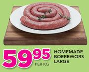 Homemade Boerewors Large-Per Kg