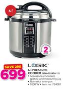 Logik 6Ltr Pressure Cooker RSH-012476-11