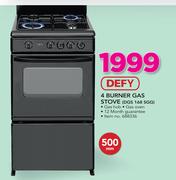 Defy 500mm 4 Burner Gas Stove DGS 168SGG