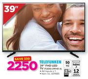 Telefunken 39" FHD LED TV TLEDD-39FHDA