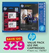 HP Value Pack 652 Ink Cartridges