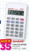 Sharp Calculator EL231L