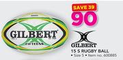 Gilbert 15 S Rugby Ball Size 5
