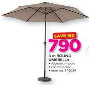 3m Round Aluminium Umbrella