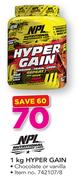 NPL 1kg Hyper Gain (Chocolate or vanilla)