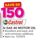 Castrol SAE40 Motor Oil-5Ltr