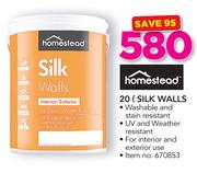 Homestead 20Ltr Silk Walls